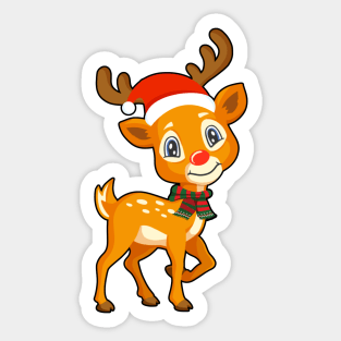 Happy reindeer Sticker